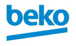 Beko logo in blue on a white background.