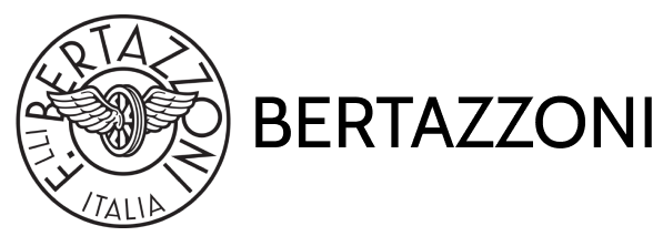 Logo of F.lli Bertazzoni, featuring a winged design and text.