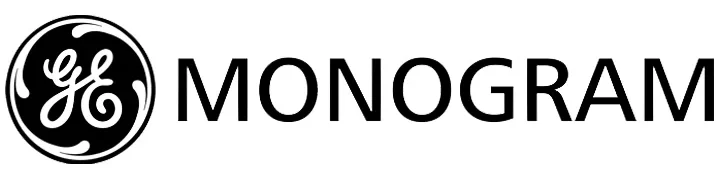 Round black circular emblem with white cursive initials on the left and a bold uppercase wordmark to the right