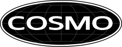 Logo featuring the word "COSMO" in bold white letters.