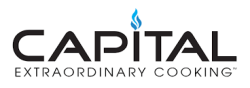Logo featuring stylized flames and the word "CAPITAL."